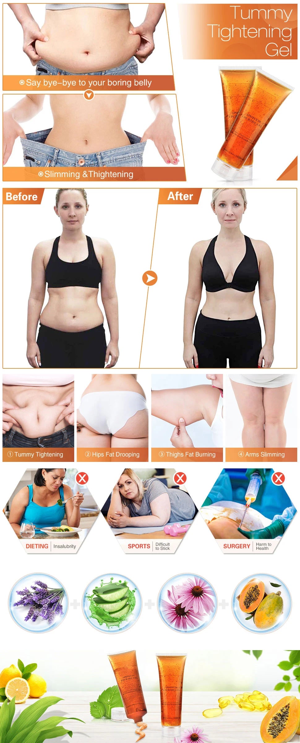 300g Conductive Slimming Gel – For EMS, Ultrasound, RF Cavitation Machines, Body Shaping & Fat Burning Treatments