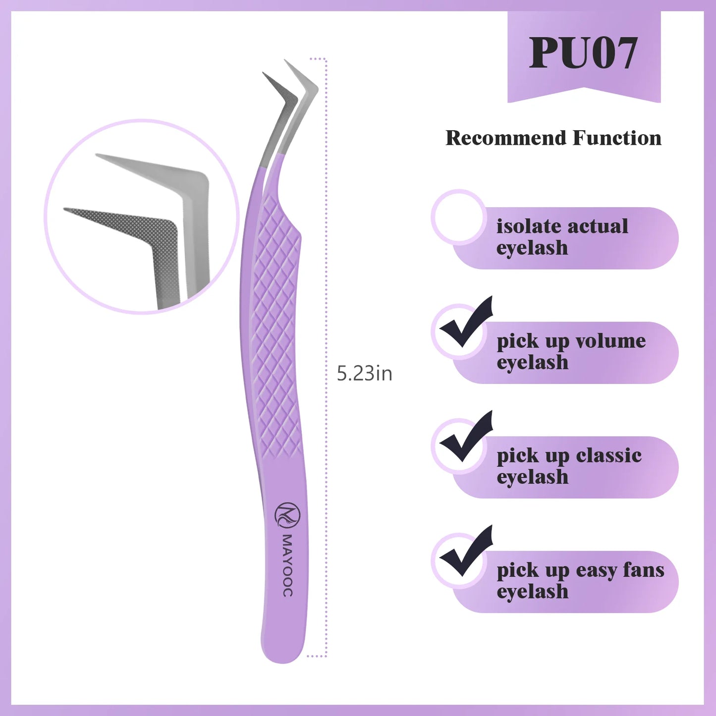 Eyelash Extension Tweezers with Fiber Tips – High-Precision, Anti-Static Lash Tools for Makeup Artists