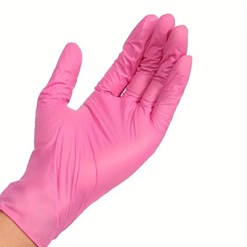 Multi-Color Nitrile Disposable Gloves – Latex-Free, Waterproof, Durable Household Cleaning Gloves (XS/S/M/L Sizes Available)