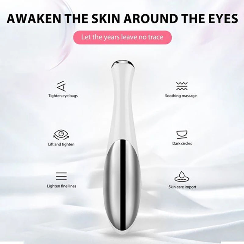 Electric Eye Massage Pen – Portable Beauty Tool for Facial & Eye Care, Battery-Powered