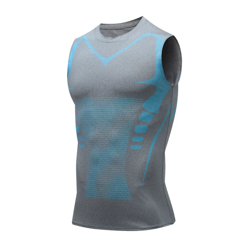 Men's Compression Tank Top Sleeveless Gym Shirt Quick Dry Workout Fitness Vest