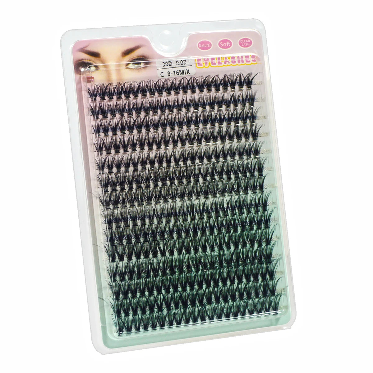 280 PCS DIY Lash Clusters – Individual Eyelash Extensions 10D/20D/30D/40D D Curl 9–16mm