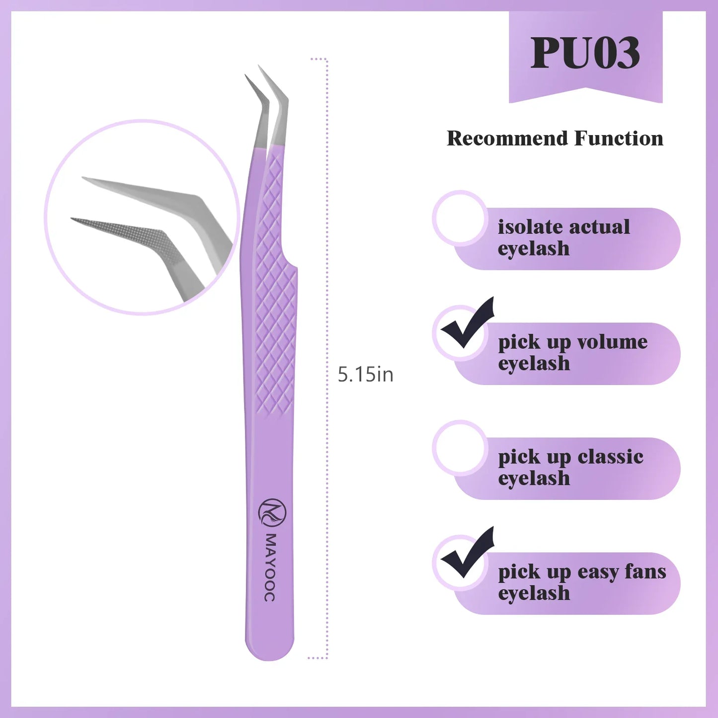 Eyelash Extension Tweezers with Fiber Tips – High-Precision, Anti-Static Lash Tools for Makeup Artists