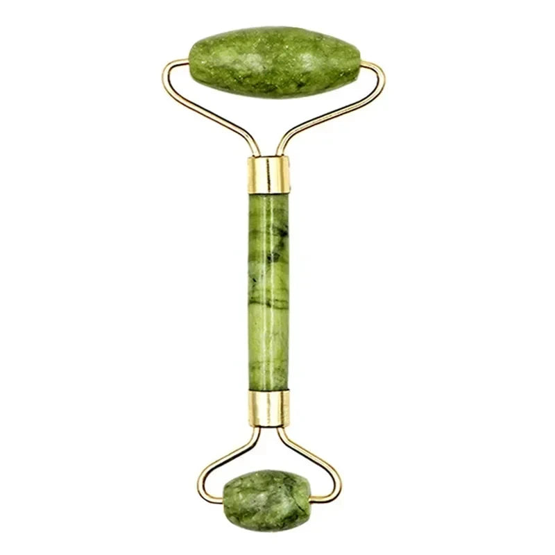 Natural Jade Roller & Gua Sha Set – Facial Massager for Anti-Aging, Puffiness & Skin Care – Spa Beauty Tool for Face & Neck