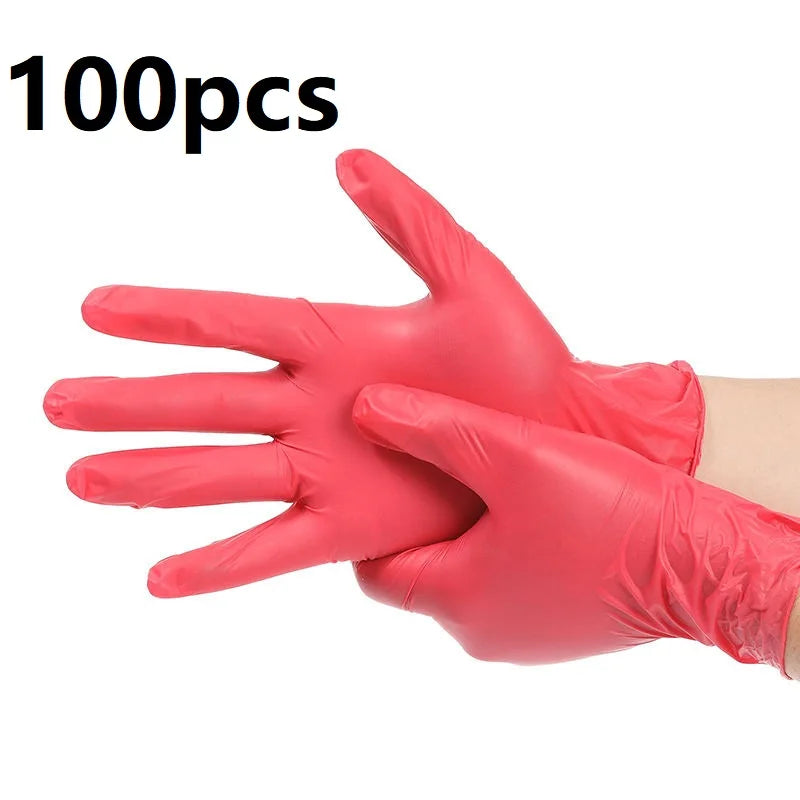 Multi-Color Nitrile Disposable Gloves – Latex-Free, Waterproof, Durable Household Cleaning Gloves (XS/S/M/L Sizes Available)