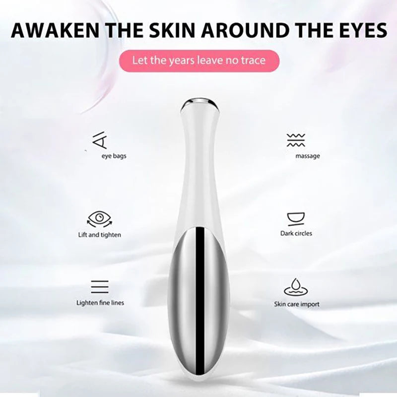 Electric Eye Massage Pen – Portable Beauty Tool for Facial & Eye Care, Battery-Powered