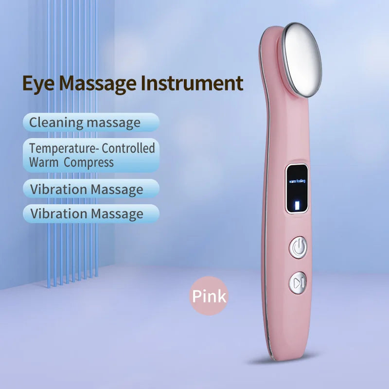 Portable Rechargeable Eye Massager Pen – Adjustable Vibration to Relieve Eye Fatigue & Strain