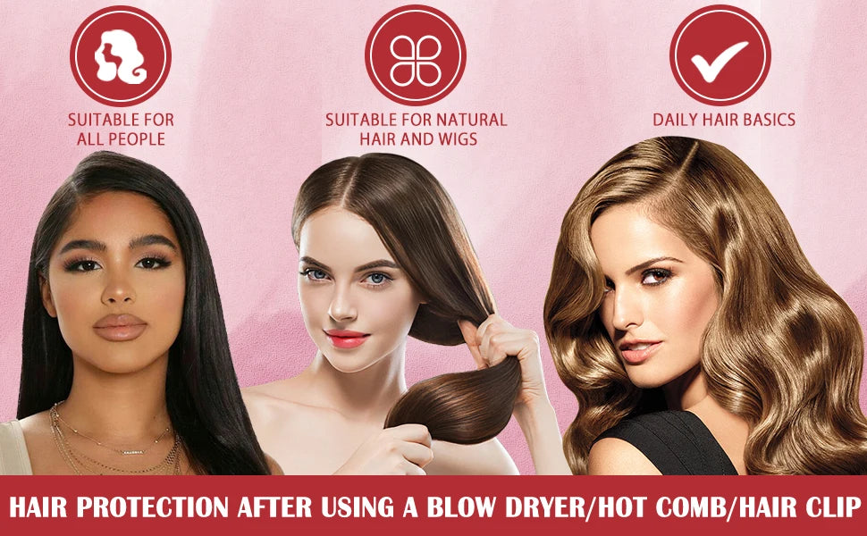 Thermal Protection Spray for Hair – Heat Protectant Serum with UV Defense, Moisturizing Leave-In Conditioner for Women