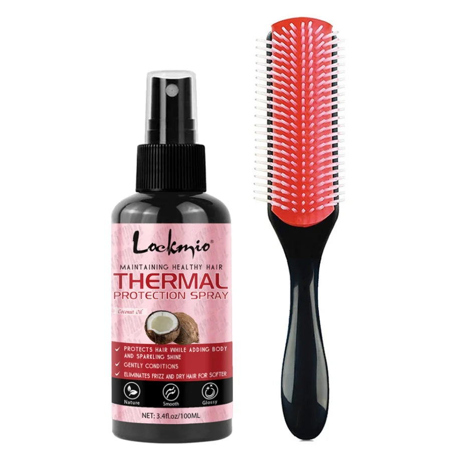 Thermal Protection Spray for Hair – Heat Protectant Serum with UV Defense, Moisturizing Leave-In Conditioner for Women