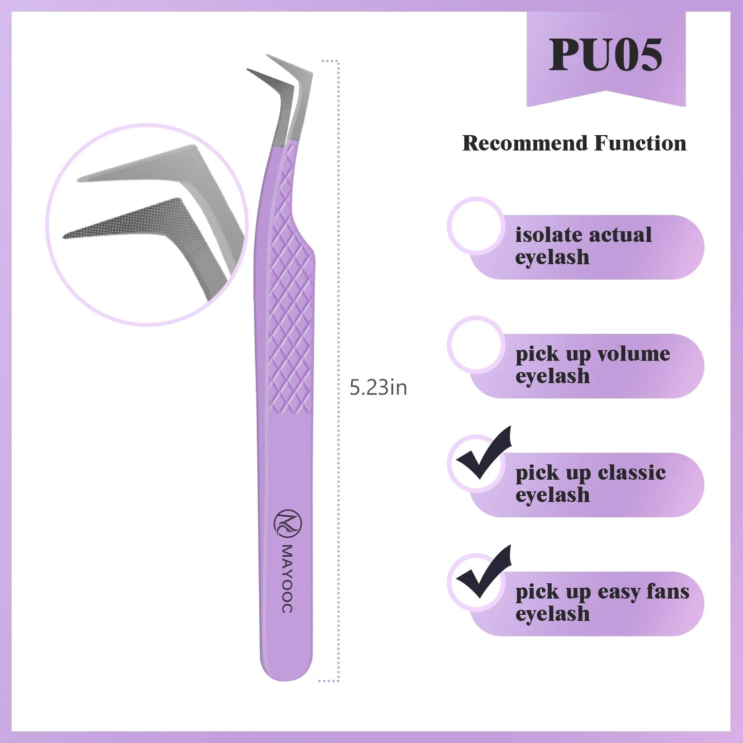 Eyelash Extension Tweezers with Fiber Tips – High-Precision, Anti-Static Lash Tools for Makeup Artists