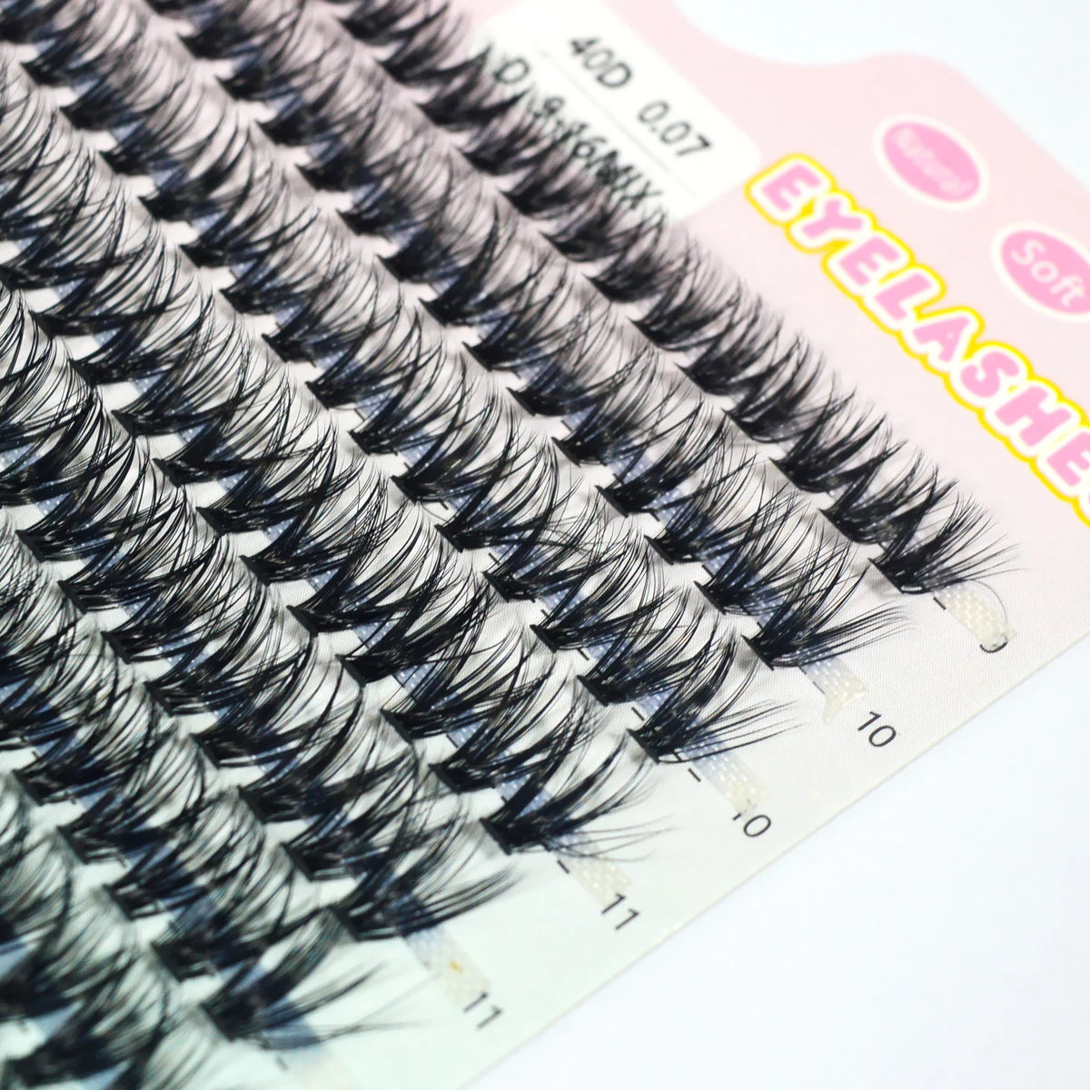 280 PCS DIY Lash Clusters – Individual Eyelash Extensions 10D/20D/30D/40D D Curl 9–16mm