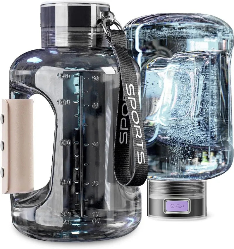 Premium Quality 1.5L Portable Hydrogen Water Bottle – Hydrogen-Rich Sports Bottle & Molecular Hydrogen Generator