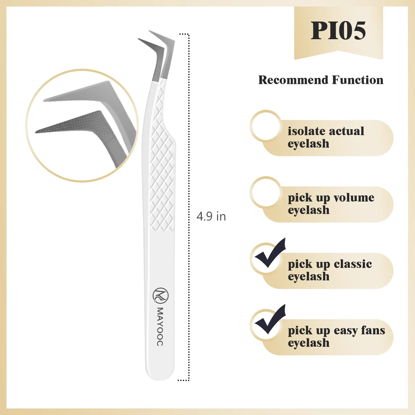 Eyelash Extension Tweezers with Fiber Tips – High-Precision, Anti-Static Lash Tools for Makeup Artists