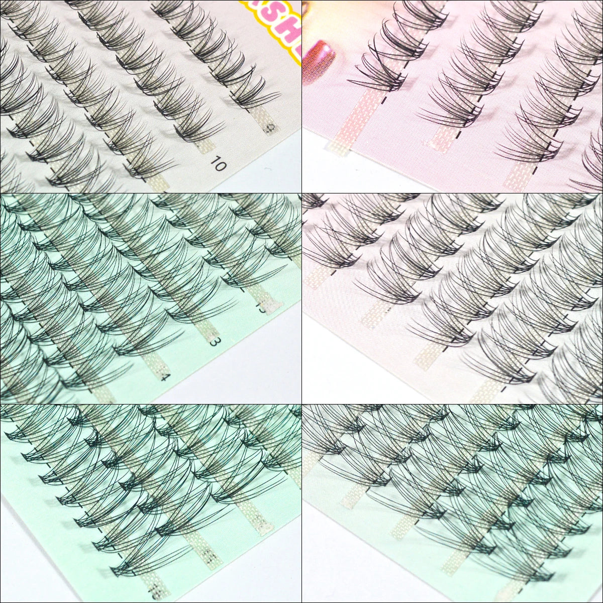 280 PCS DIY Lash Clusters – Individual Eyelash Extensions 10D/20D/30D/40D D Curl 9–16mm