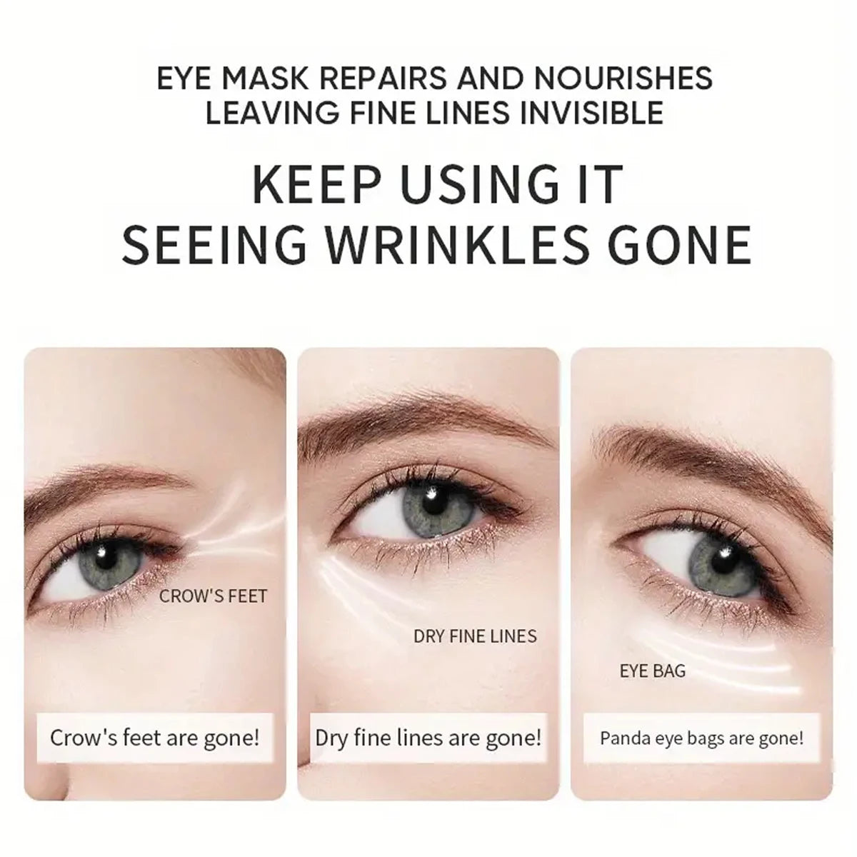 60pcs Aloe Vera Collagen Eye Masks – Anti-Dark Circles, Puffy Eyes, Moisturizing & Firming Under Eye Patches for Skincare