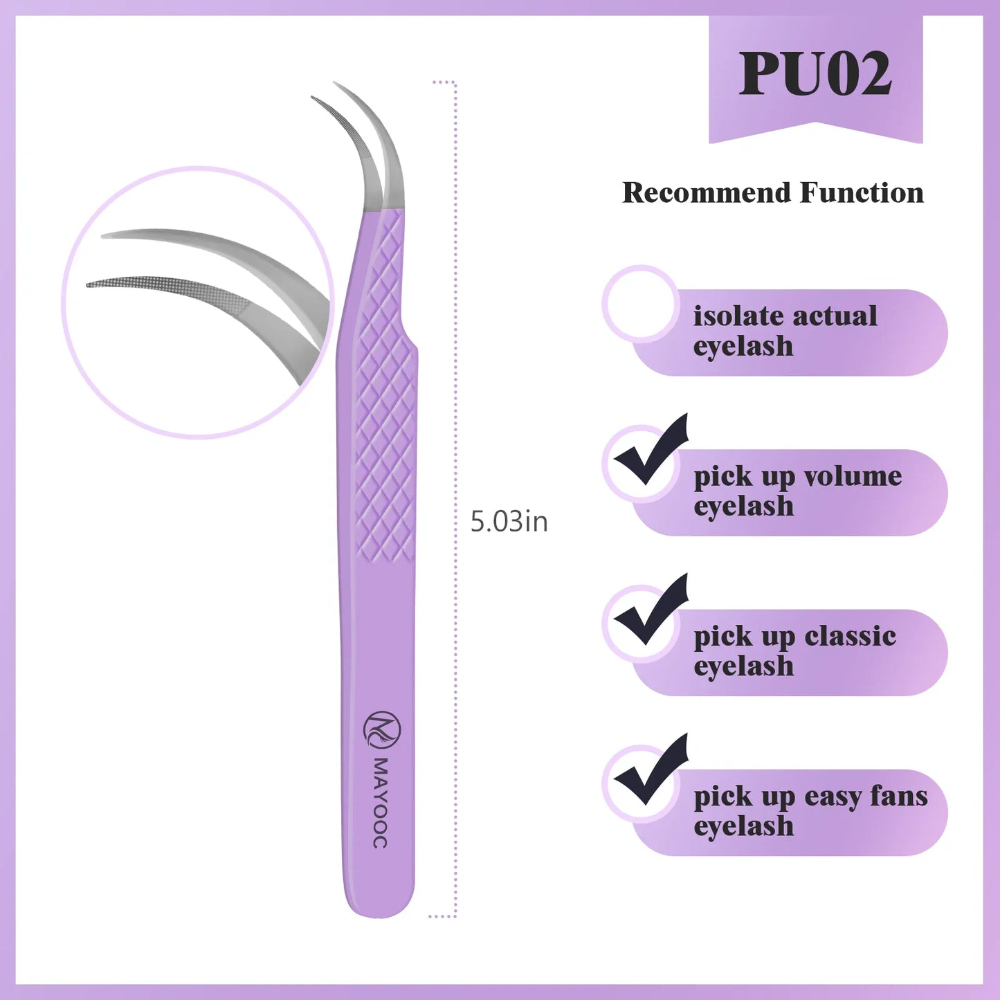 Eyelash Extension Tweezers with Fiber Tips – High-Precision, Anti-Static Lash Tools for Makeup Artists