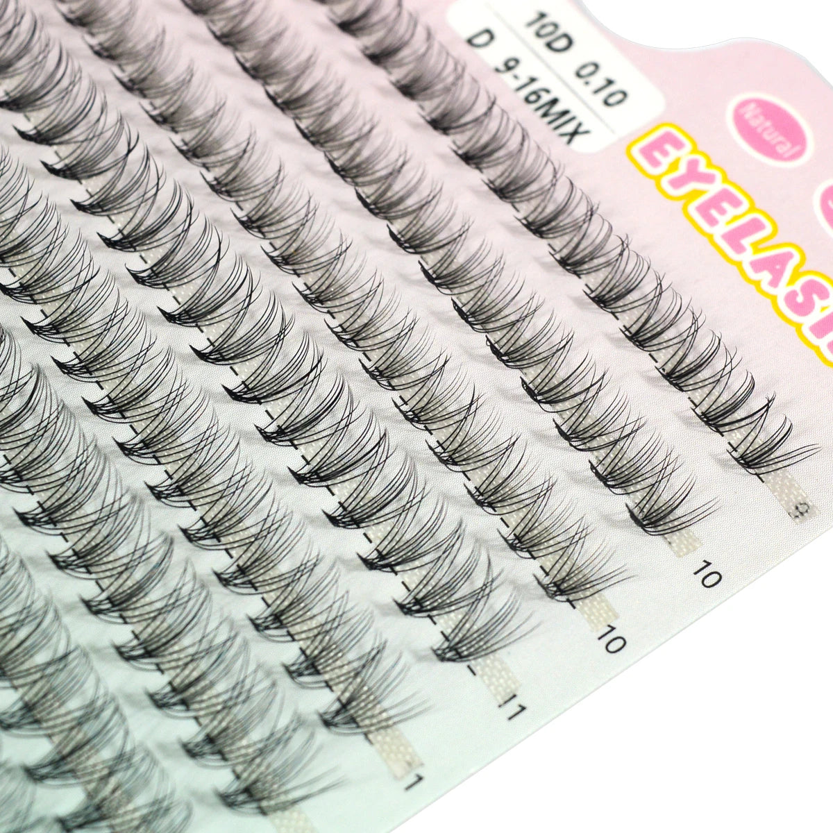 280 PCS DIY Lash Clusters – Individual Eyelash Extensions 10D/20D/30D/40D D Curl 9–16mm