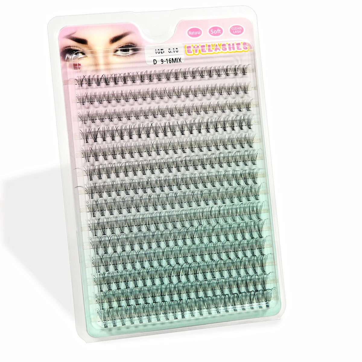 280 PCS DIY Lash Clusters – Individual Eyelash Extensions 10D/20D/30D/40D D Curl 9–16mm