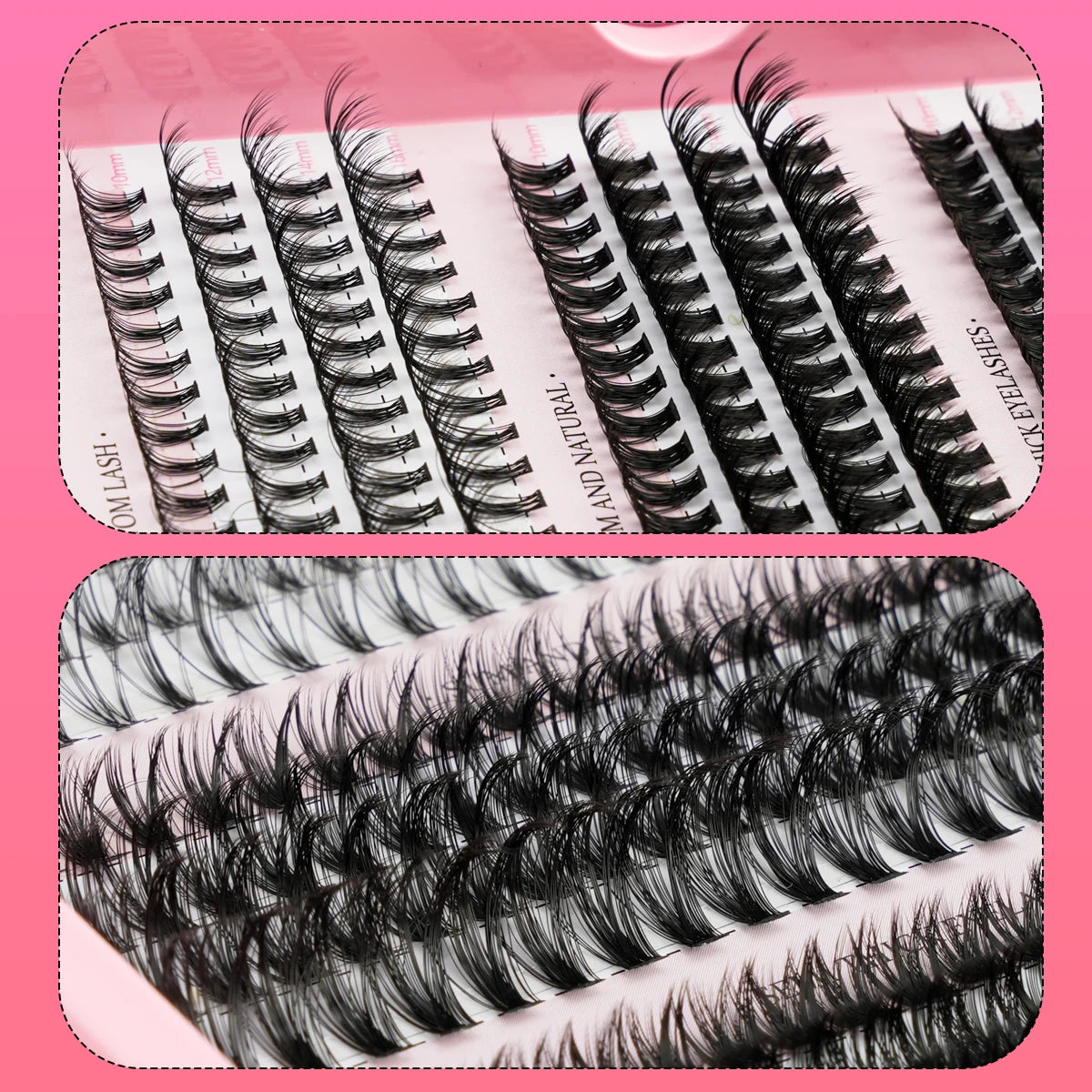 DIY Lash Clusters Extension Kit – Individual Eyelash Set (5–16mm) with Bond, Seal & Applicator Tool