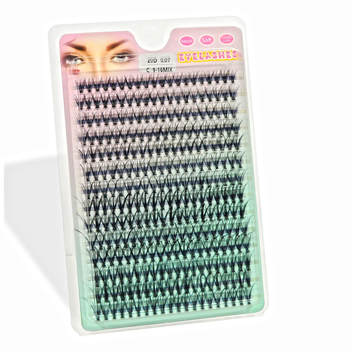 280 PCS DIY Lash Clusters – Individual Eyelash Extensions 10D/20D/30D/40D D Curl 9–16mm