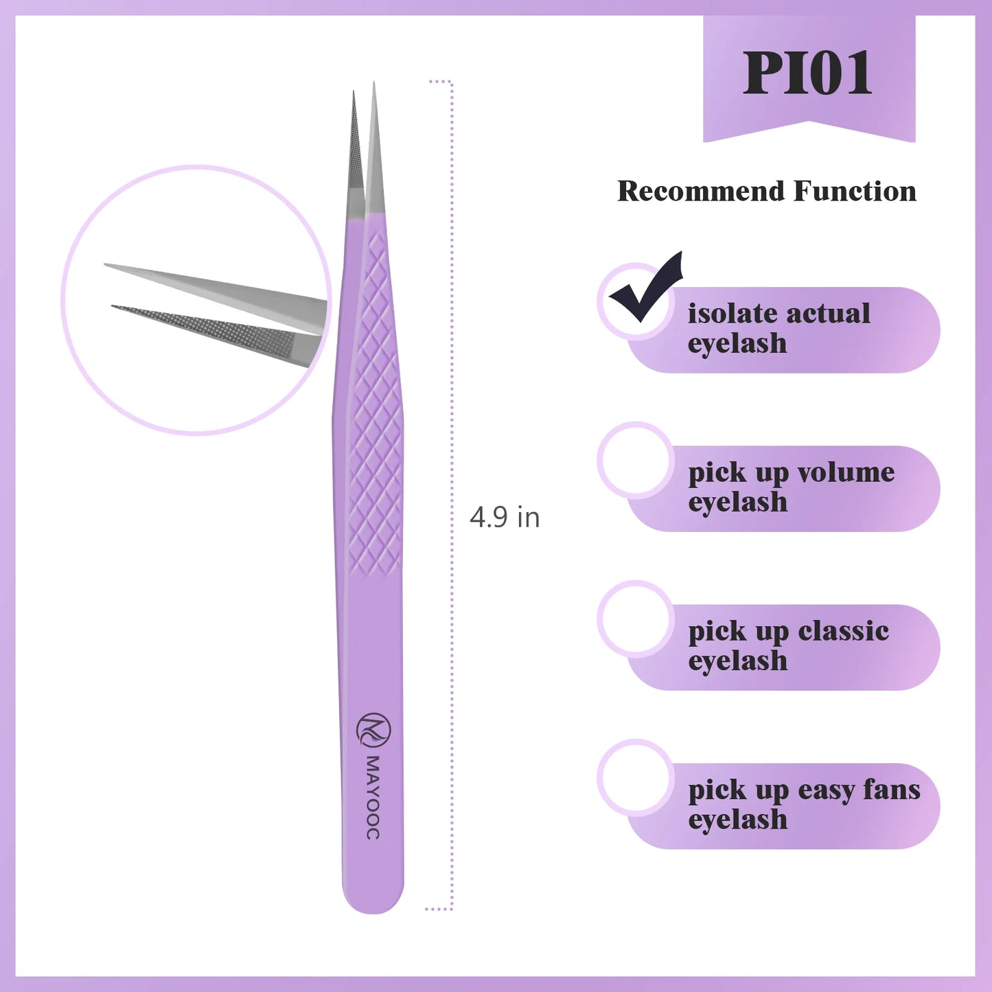 Eyelash Extension Tweezers with Fiber Tips – High-Precision, Anti-Static Lash Tools for Makeup Artists