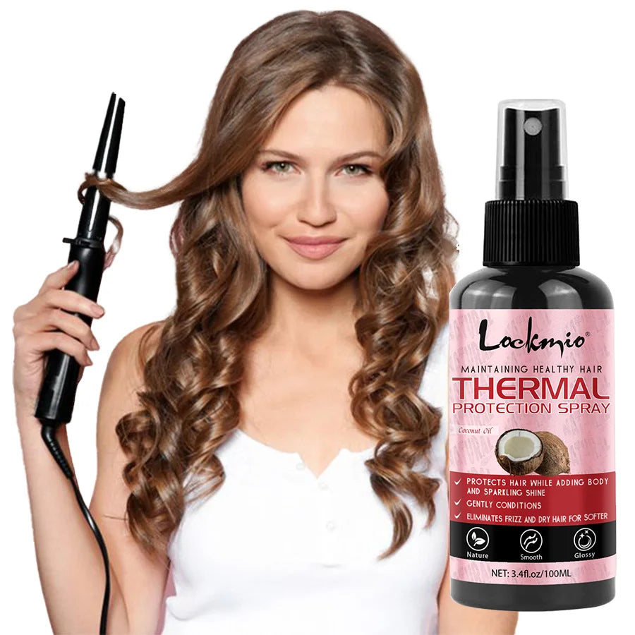 Thermal Protection Spray for Hair – Heat Protectant Serum with UV Defense, Moisturizing Leave-In Conditioner for Women