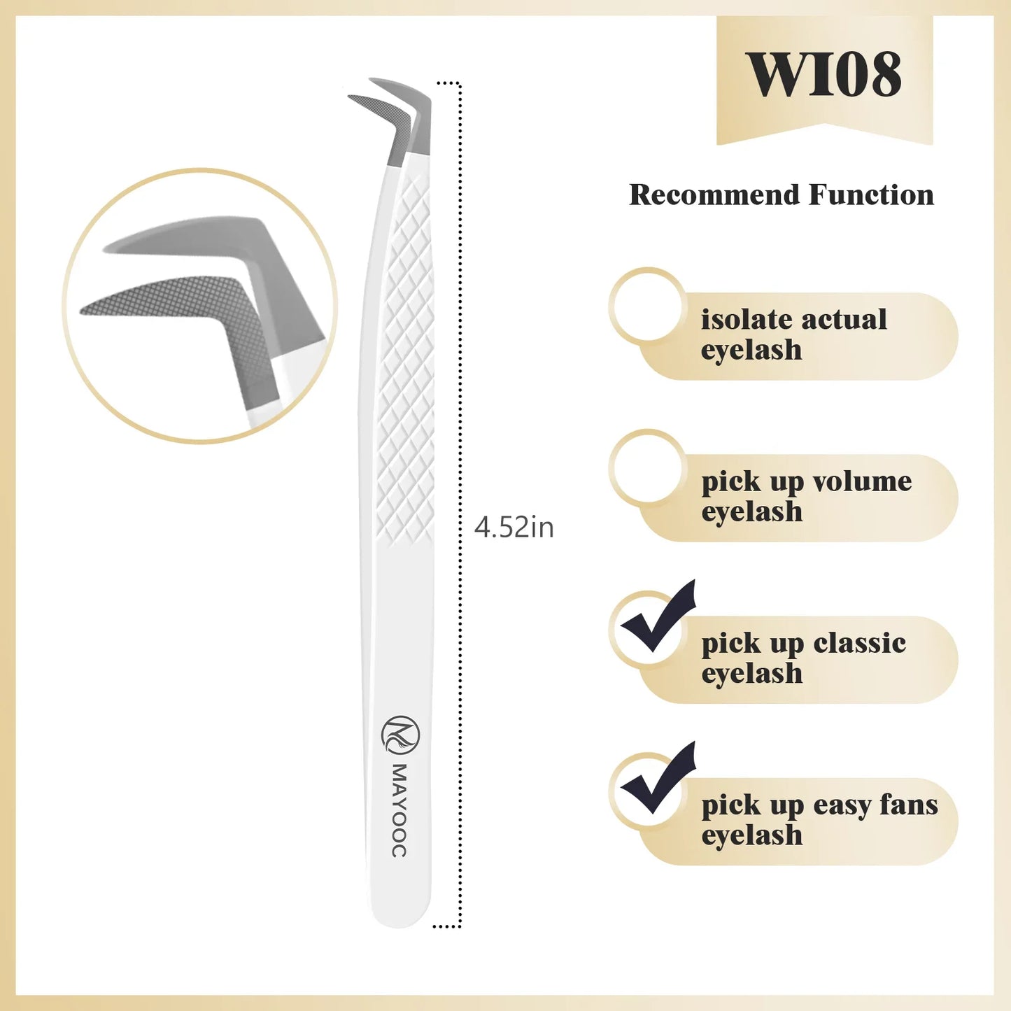 Eyelash Extension Tweezers with Fiber Tips – High-Precision, Anti-Static Lash Tools for Makeup Artists