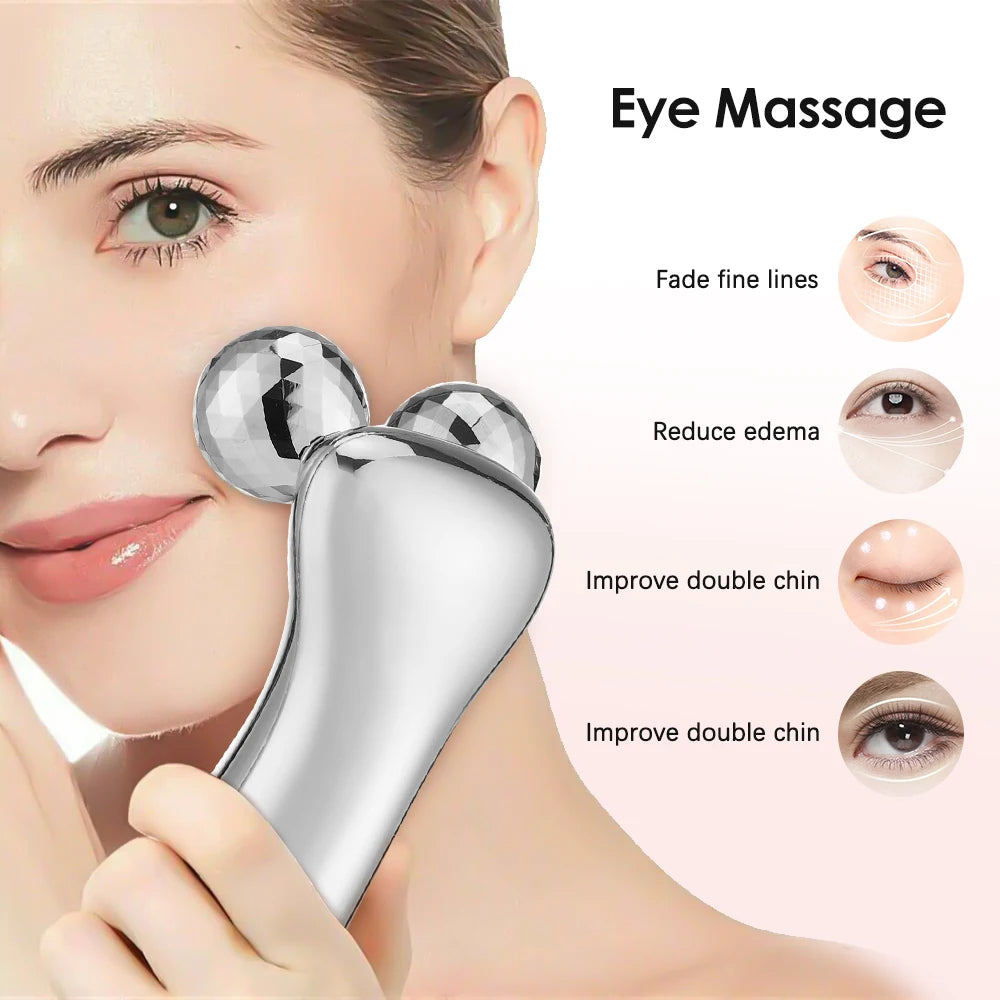 Rechargeable Facial & Body Massager with LED Display – Microcurrent Vibration Tool for Relaxation and Skincare