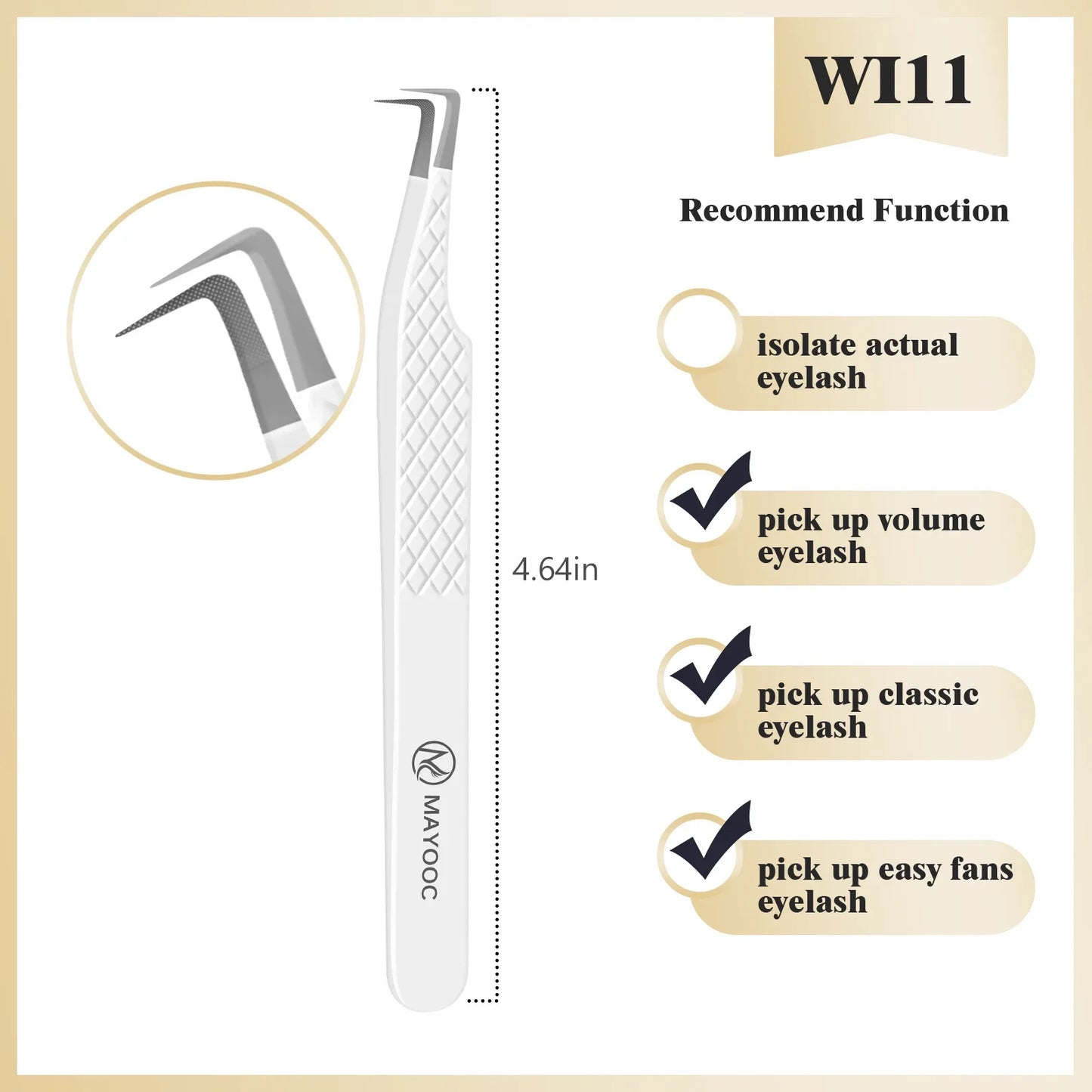Eyelash Extension Tweezers with Fiber Tips – High-Precision, Anti-Static Lash Tools for Makeup Artists