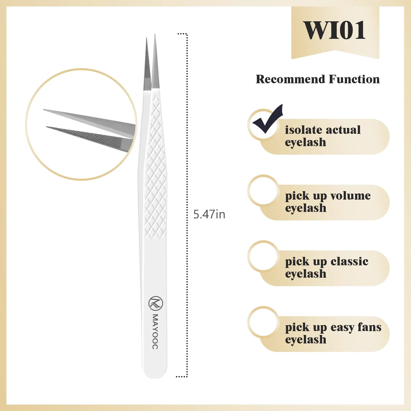 Eyelash Extension Tweezers with Fiber Tips – High-Precision, Anti-Static Lash Tools for Makeup Artists