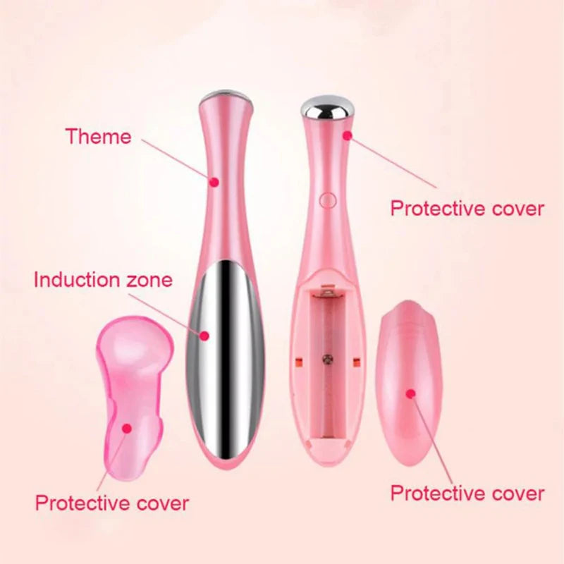 Electric Eye Massage Pen – Portable Beauty Tool for Facial & Eye Care, Battery-Powered