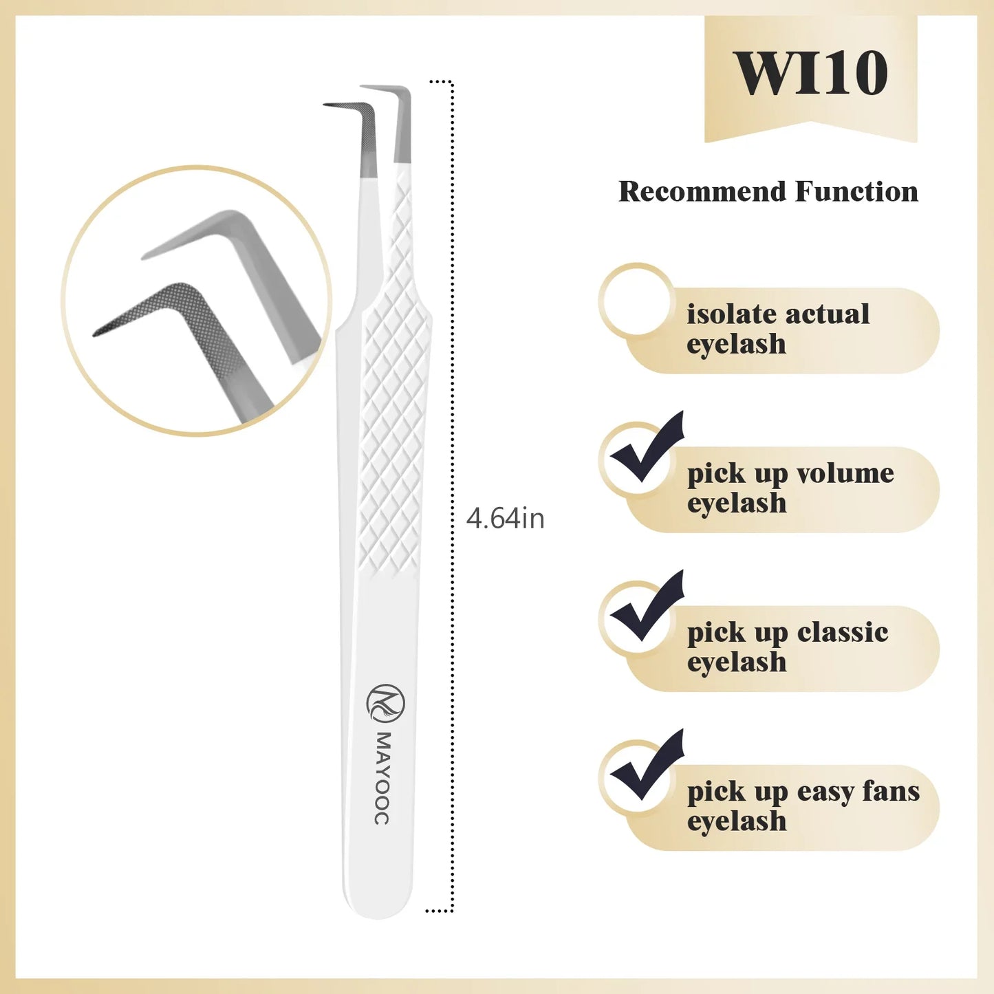 Eyelash Extension Tweezers with Fiber Tips – High-Precision, Anti-Static Lash Tools for Makeup Artists