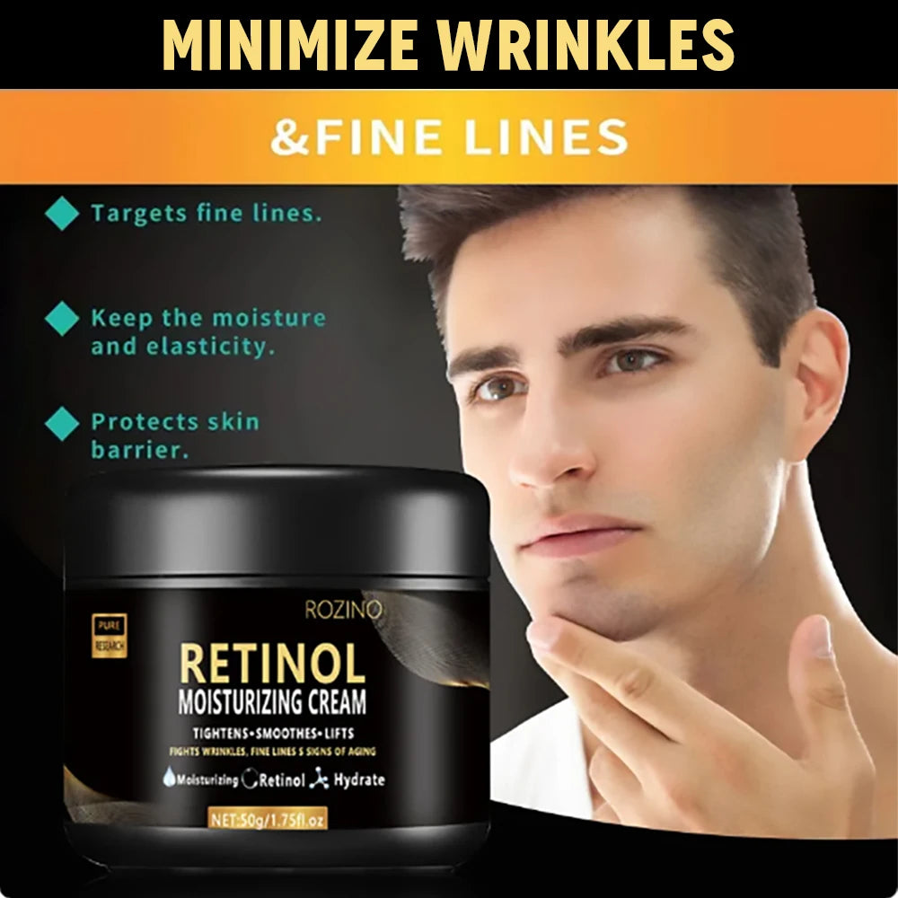 Men’s Retinol Face Moisturizer – Anti-Wrinkle, Anti-Aging, Pore Minimizing, Whitening & Smoothing Cream