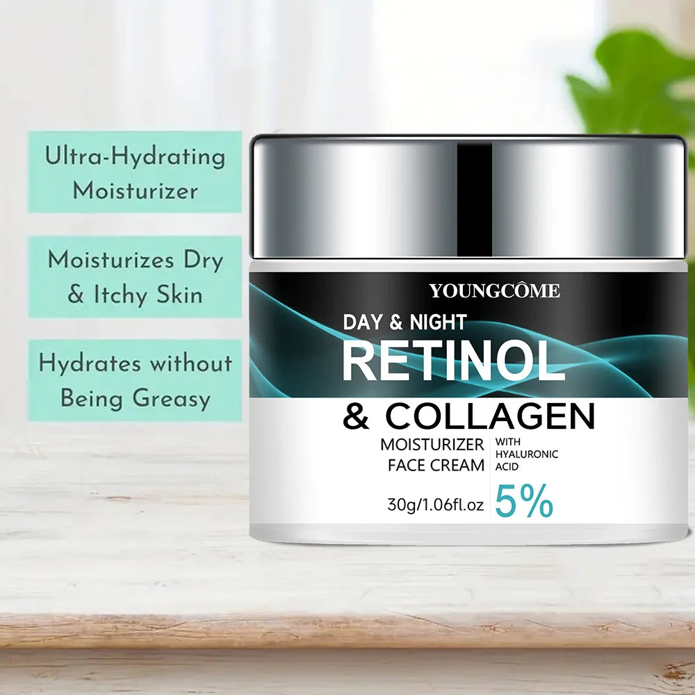 YOUNGCOME Retinol Cream – Anti-Aging Face Moisturizer for Skin Elasticity, Radiance & Texture Improvement