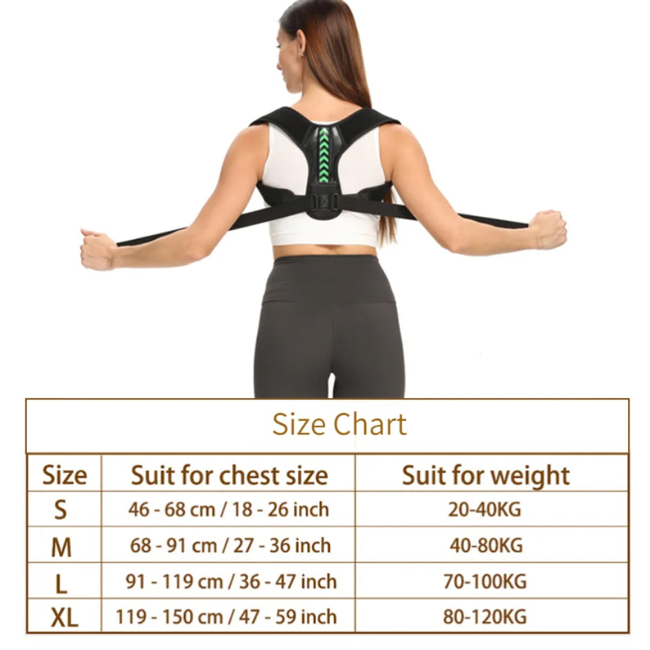 Adjustable Back & Shoulder Posture Corrector – Clavicle and Spine Support Belt for Better Posture, Neck & Upper Back Brace for Home, Office, and Sports