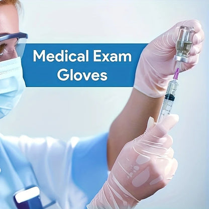 100/200/500 PCS Clear PVC Disposable Gloves Food Handling Cleaning Household Gloves