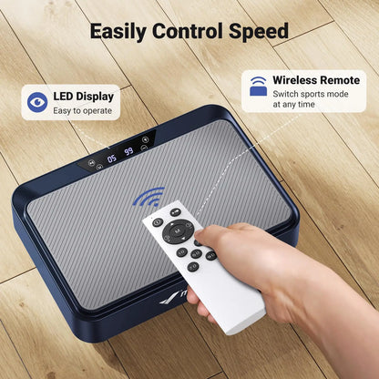 MERACH Vibration Plate Exercise Machine – Full Body Workout Platform for Lymphatic Drainage, Pain Relief, Better Sleep, Fat Burning & Weight Loss