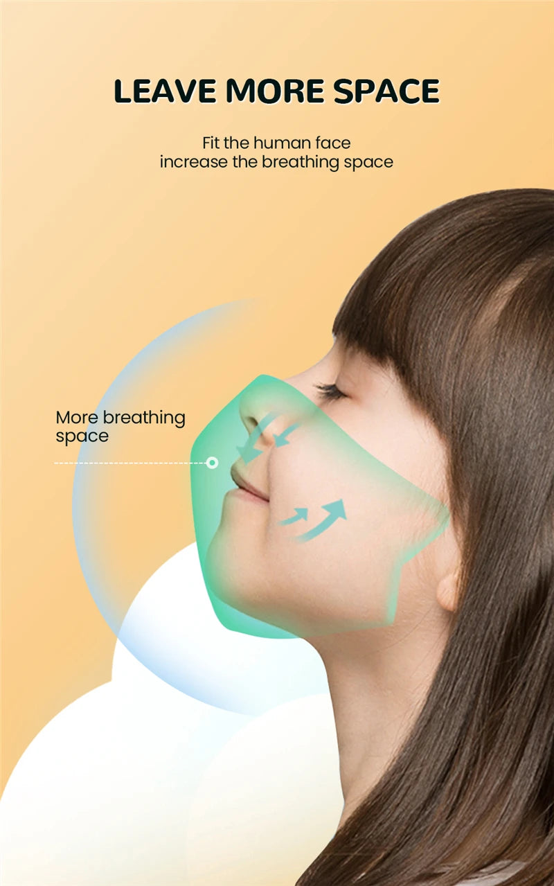 Kids 3D Face Masks 10 Pack Disposable 5-Layer Child Size Soft Ear Loops