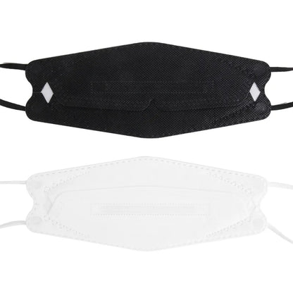 FFP2 / KN95 Fish-Style Face Mask – 4-Layer Breathable Adult Mascarilla, CE Certified Disposable Respirator