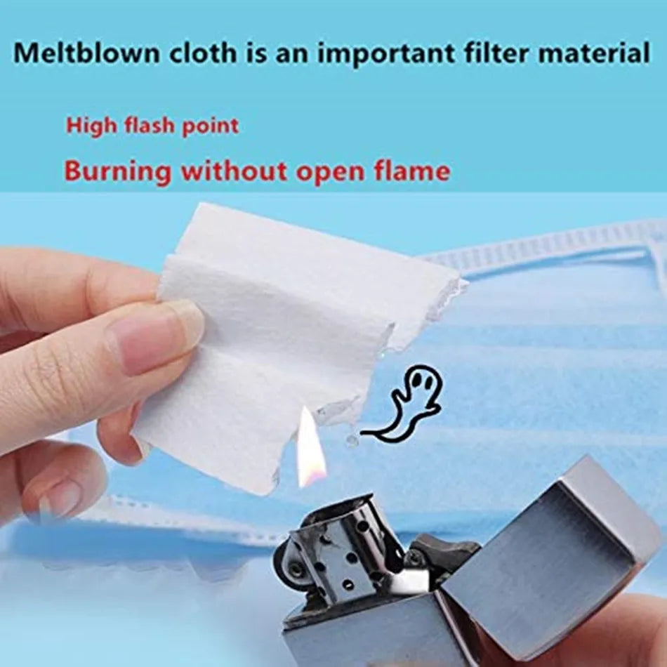 10–200PCS Kids Disposable Face Masks – 3-Ply Non-Woven Breathable Child Masks with Ear Loops, Anti-Dust Protective Mascarillas