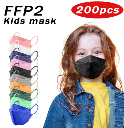 Children’s KN95 / FFP2-Style Face Masks – Breathable, Dust-Blocking, Reusable Protective Masks for Boys & Girls (Fast Shipping)