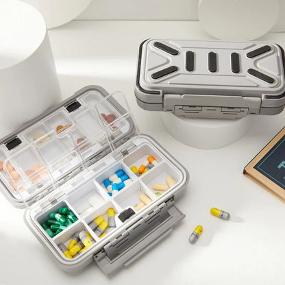 Large Travel Pill Organizer Medicine Storage Box Portable Tablet Vitamin Container Case