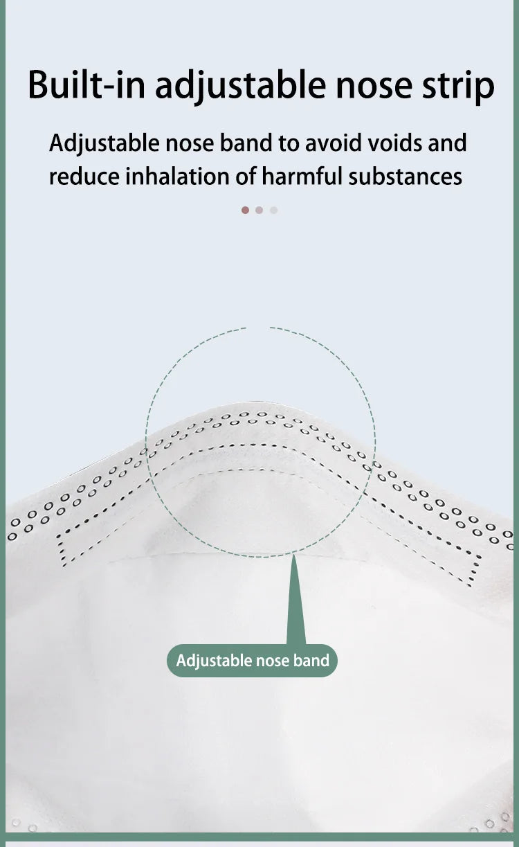 FFP2 / KN95 Fish-Style Face Mask – 4-Layer Breathable Adult Mascarilla, CE Certified Disposable Respirator