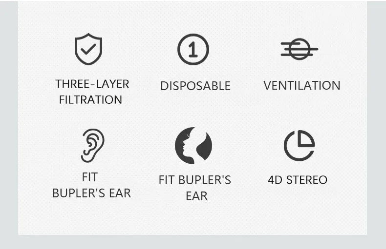 10–200PCS Kids Disposable Face Masks – 3-Ply Non-Woven Breathable Child Masks with Ear Loops, Anti-Dust Protective Mascarillas