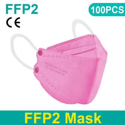 FFP2 KN95 Face Mask 4-Layer Anti-Dust CE Protective Respirator Mask