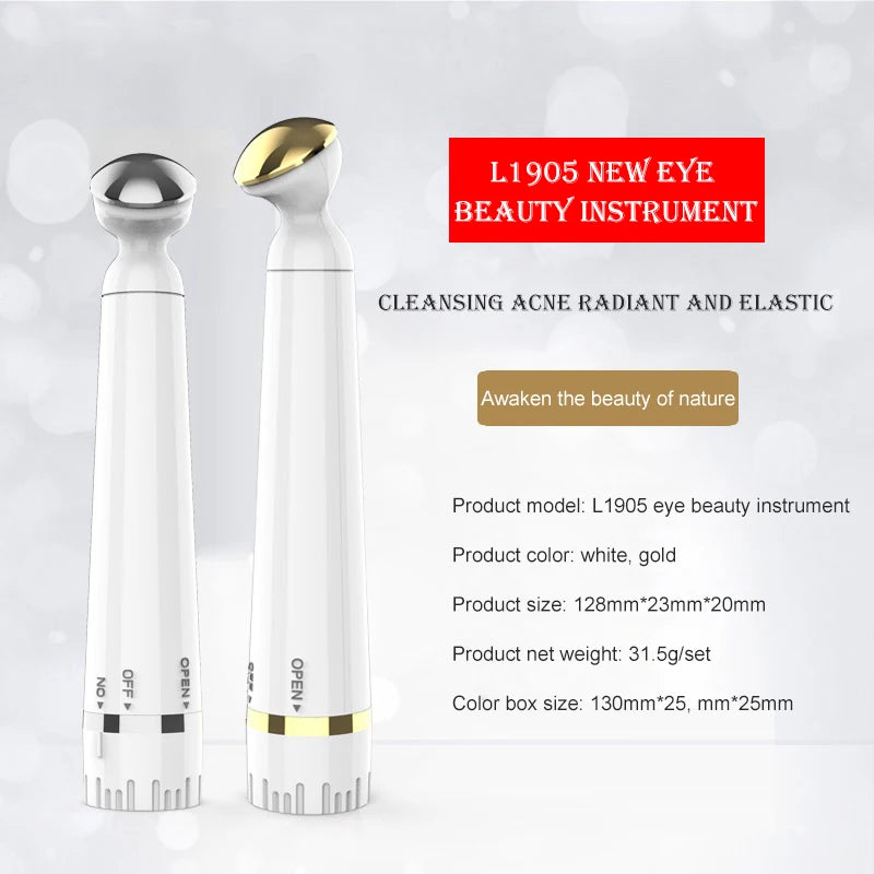 VIBNOTR Electric Eye Massager Pen Vibration Beauty Tool for Under Eye Skin Care