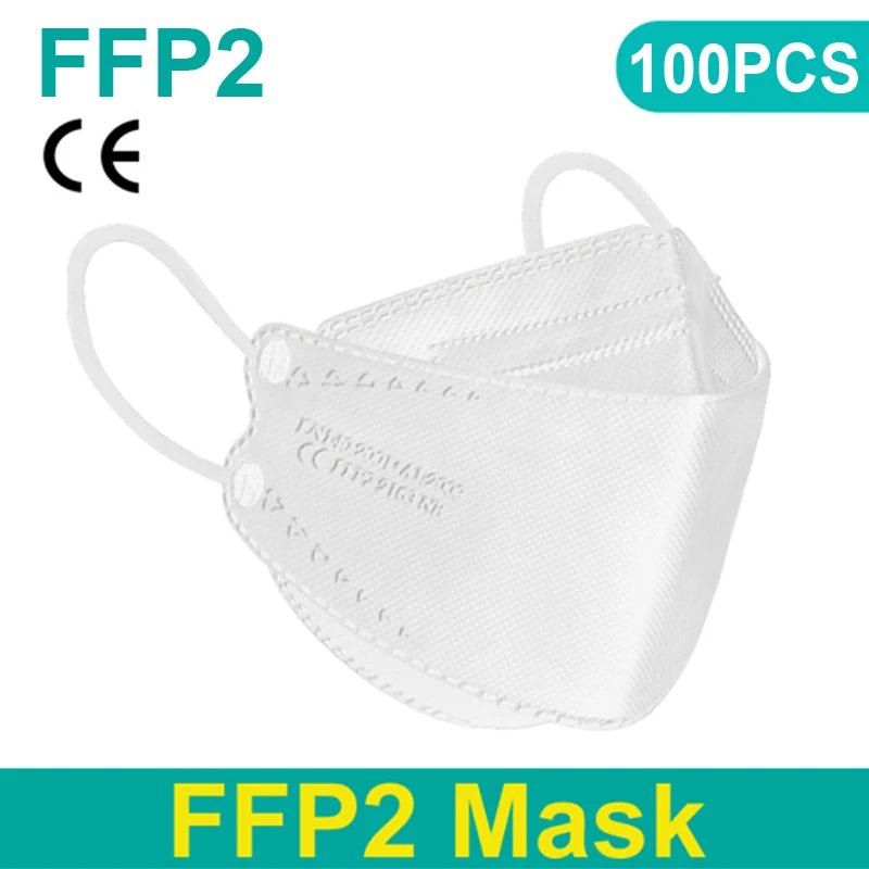 FFP2 KN95 Face Mask 4-Layer Anti-Dust CE Protective Respirator Mask