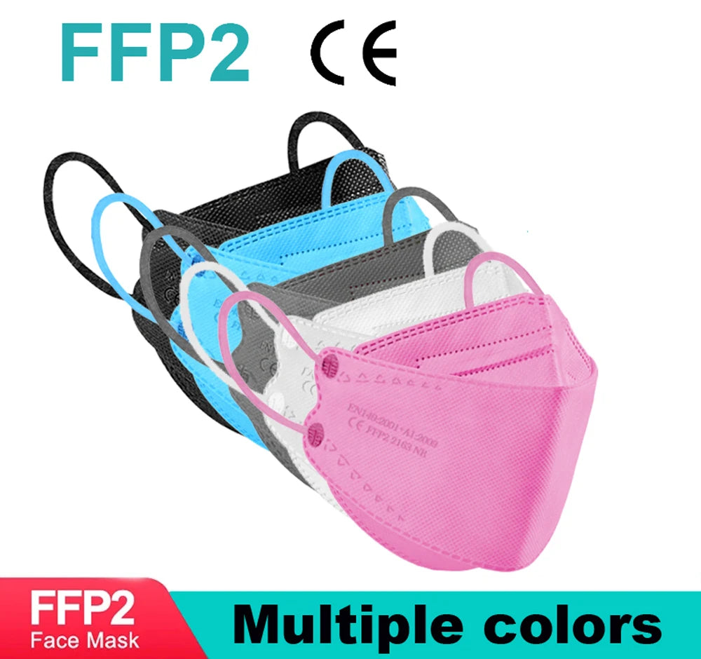 FFP2 KN95 Face Mask 4-Layer Anti-Dust CE Protective Respirator Mask