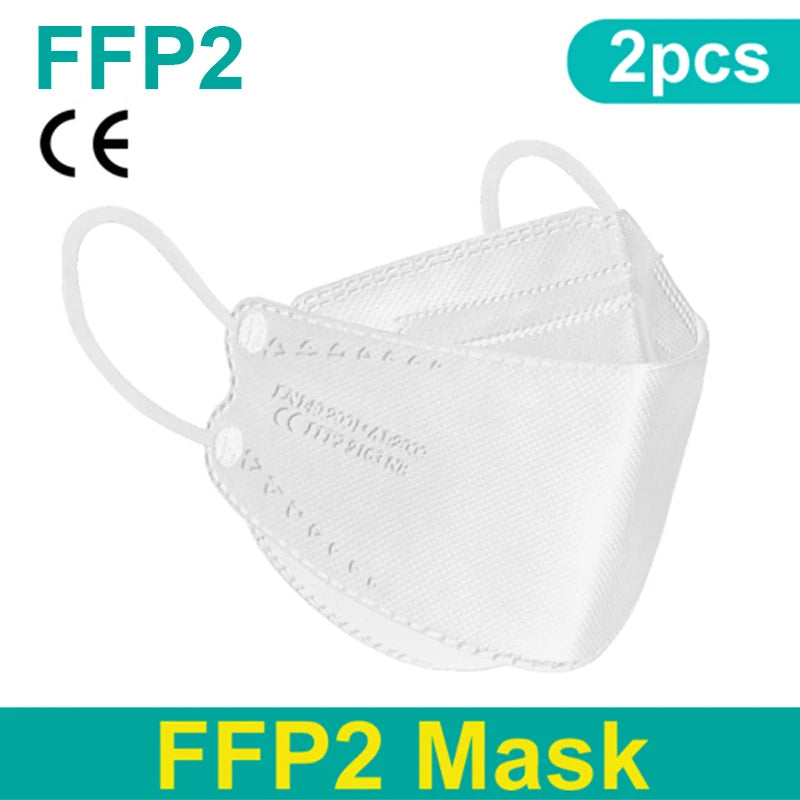 FFP2 KN95 Face Mask 4-Layer Anti-Dust CE Protective Respirator Mask