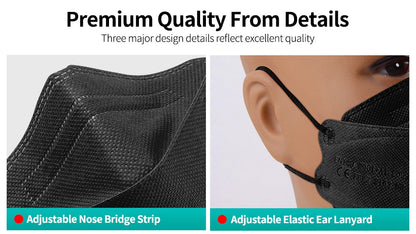 FFP2 KN95 Face Mask 4-Layer Anti-Dust CE Protective Respirator Mask